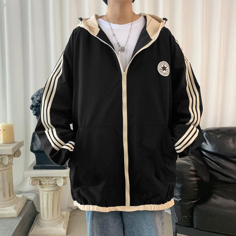 Áo Khoác Có Mũ Trùm Dáng Rộng Thiết Kế Giản Dị Phong Cách Hàn Quốc Dành Cho Nam | BigBuy360 - bigbuy360.vn