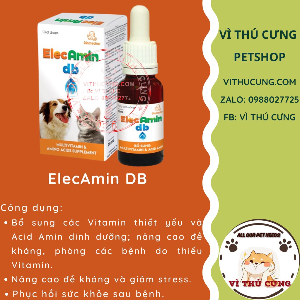 ELECAMIN DBcho chó mèo