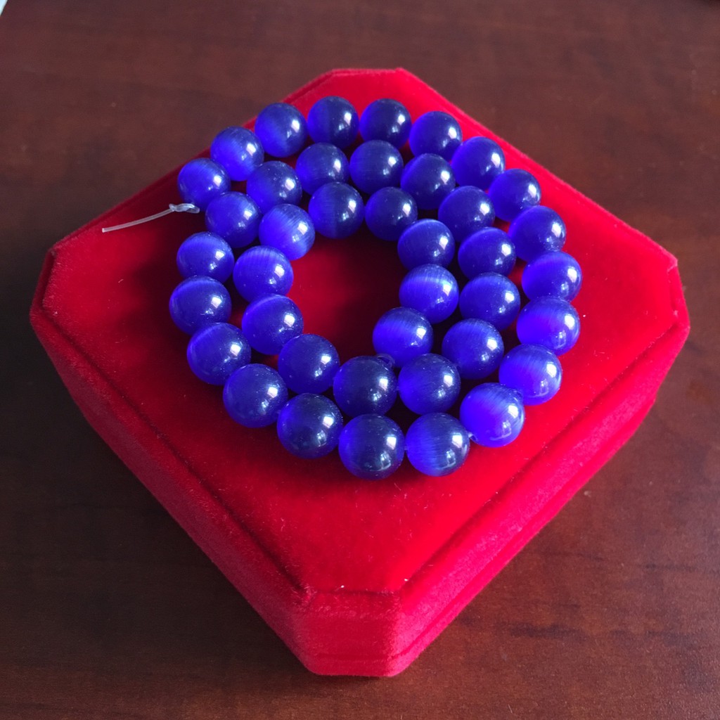 Đá Mắt Mèo Tự Nhiên Màu Xanh Đậm