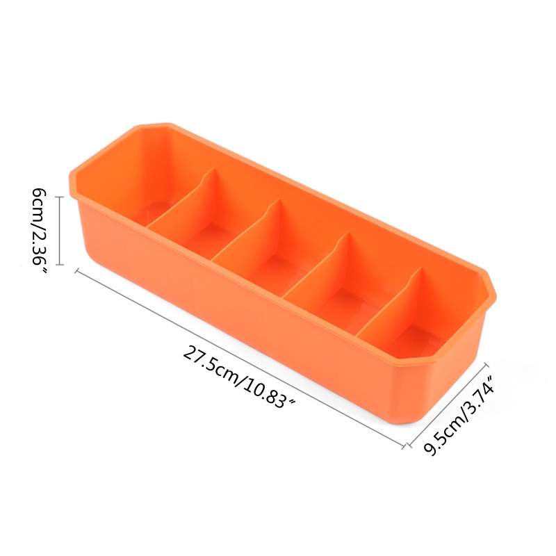 Hộp Nhựa PP Chia 5 Ngăn Đựng Đồ Lót / Vớ Đa Năng Tiện Dụng