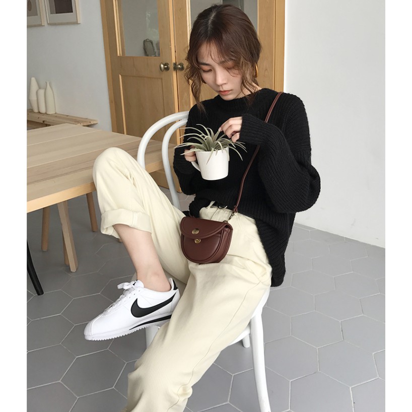 SUXI Quần Jean Ống Rộng Phong Cách Hàn Quốc Thời Trang Năng Động