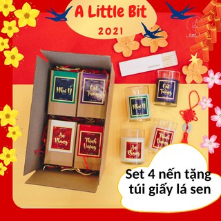Hộp quà nến tết tân sửu 2021 happy new year - size l