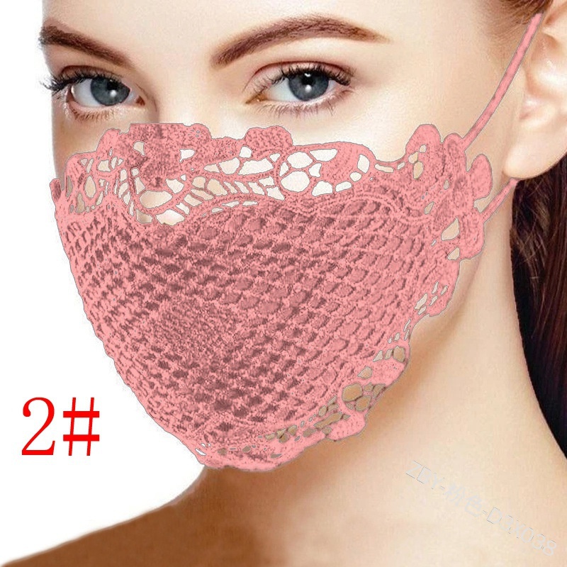 Khẩu Trang Ren Thoáng Khí Có Thể Giặt Và Tái Sử Dụng Tiện Dụng Cho Nữ