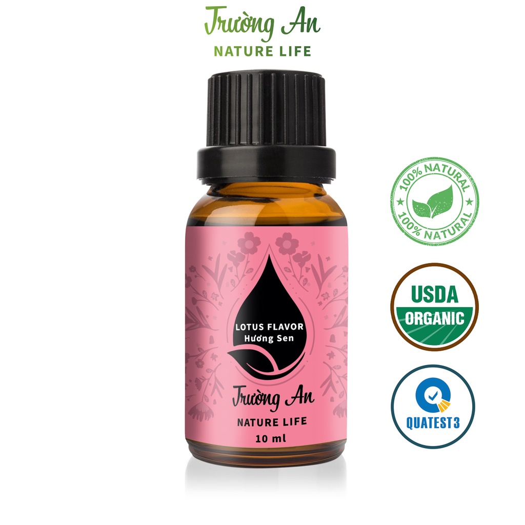 Tinh dầu Hoa Sen Lotus Flavor Trường An Essential Oil, xuất sứ thiên nhiên không pha tạp chất, có giấy kiểm định COA