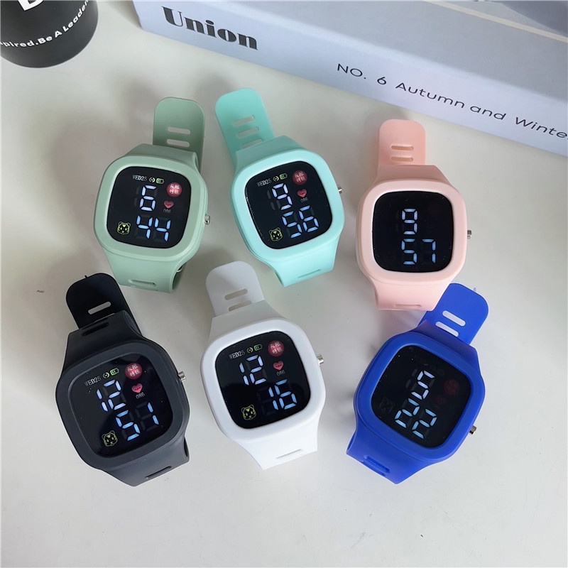 Đồng Hồ Điện Tử Dây Silicone Thể Thao Cho Nữ