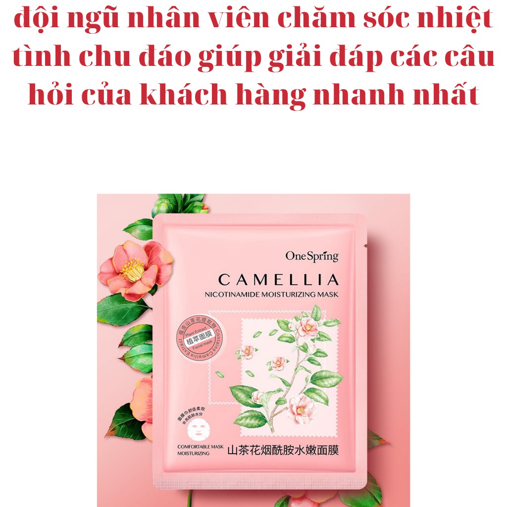 Mặt nạ giấy dưỡng da giảm mụn mờ thâm cấp ẩm dưỡng trắng mask hoa quả trái cây ONE SPRING nội địa