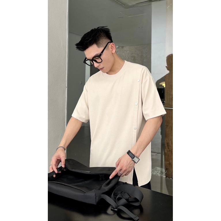 Áo thun cúc vạt chéo, Áo phông nam phong cách Hàn Quốc VC34