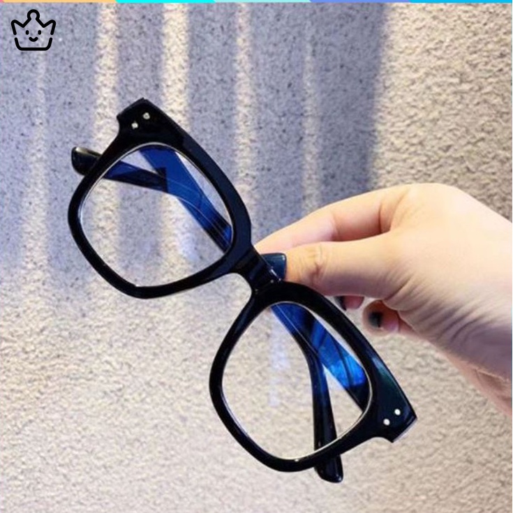 Kính nam nữ không độ chữ V giả cận thờI trang sành đIệu cao cấp chính hãng hai chấm dọc JP6 ZOE