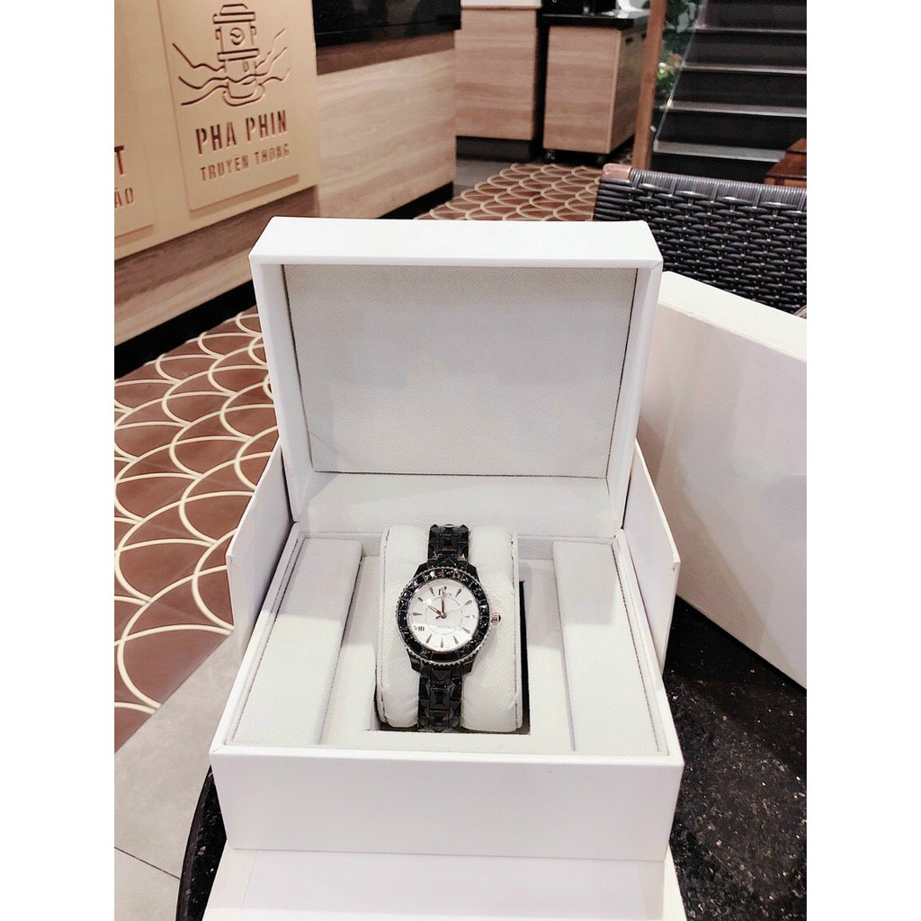 ĐỒNG HỒ NỮ DO82 CERAMIC MÀU ĐEN , SIZE 38MM KÈM VIDEO