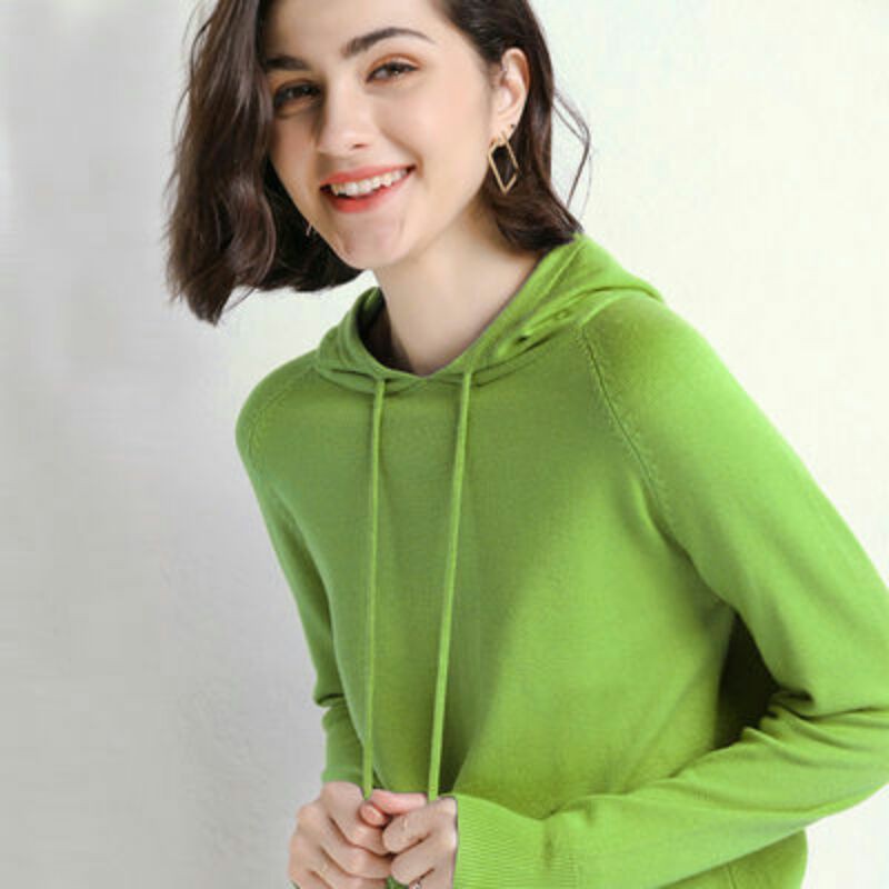 - Áo len có mũ kiểu dáng hoodie 2023