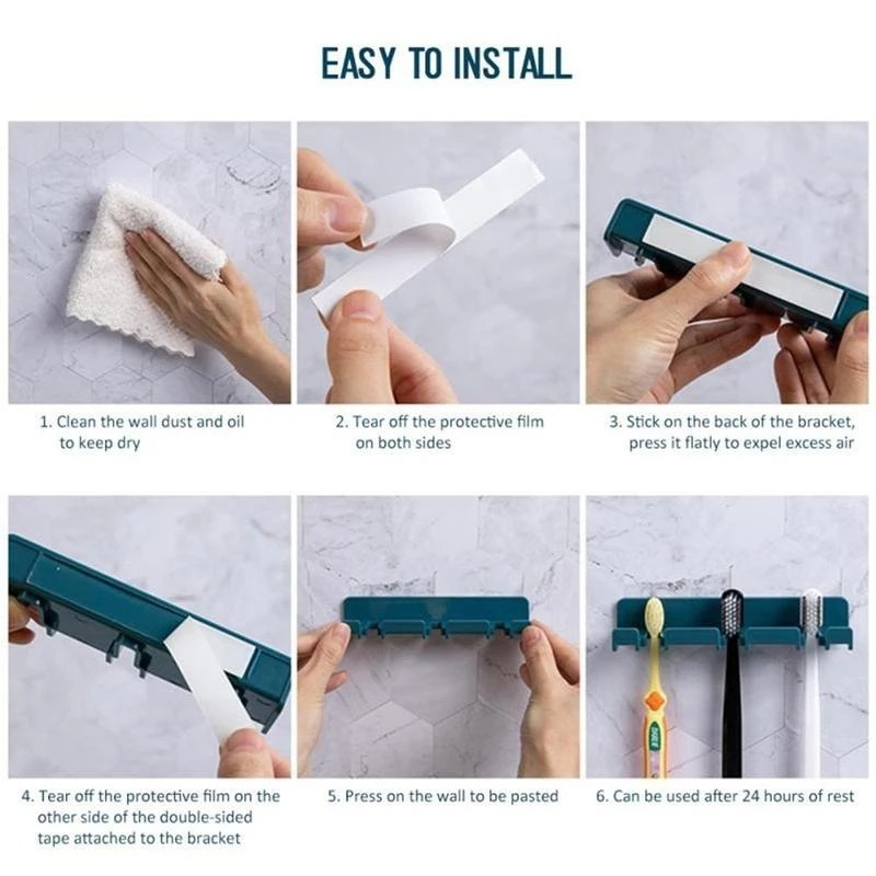 Giá gắn tường để bàn chải đánh răng tiện lợi