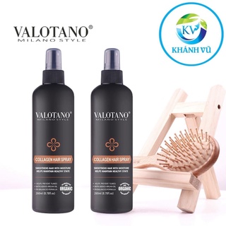 Xịt dưỡng tóc hương nước hoa valotano - collagen hair spray 250ml