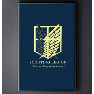 TRANH CANVAS ANIME ATTACK ON TITAN  treo tường in theo yêu cầu - TRINH SÁT ĐOÀN 3