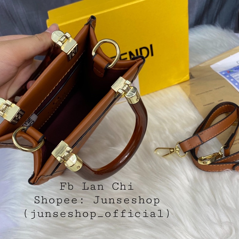 Túi xách nữ chữ FFF size 14cm đựng vừa đt cực xinh