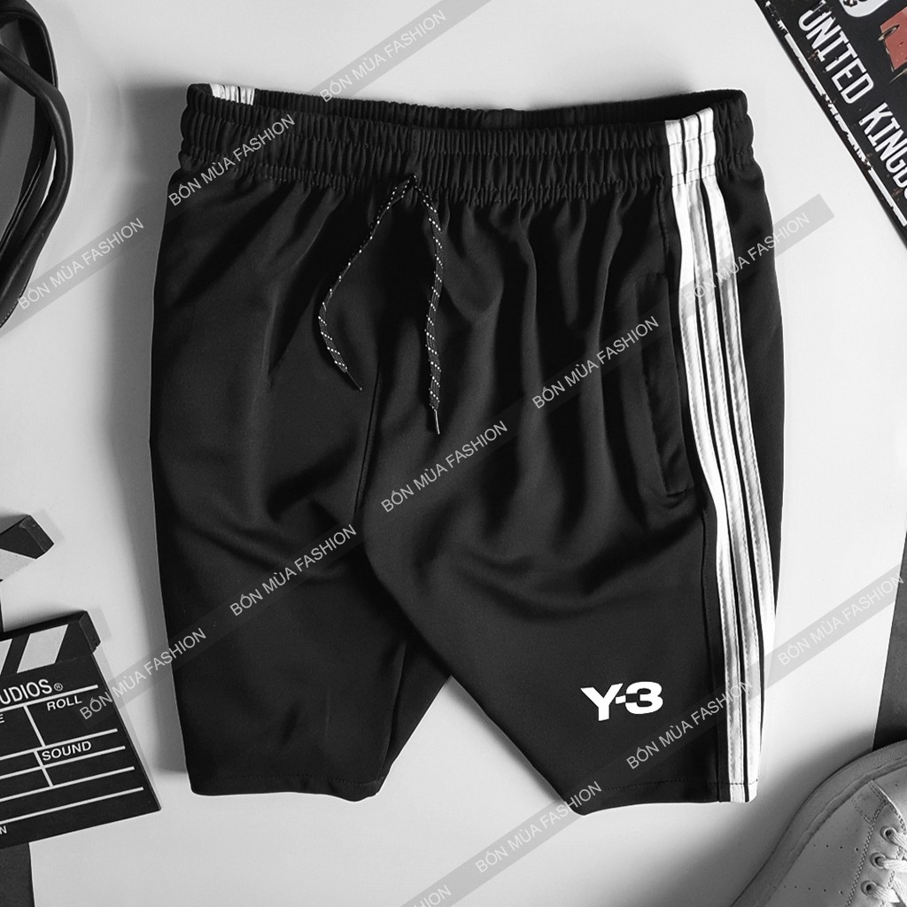 [Xả Kho] Quần Đùi Nam Thể Thao Chất Vải Thun Co Giãn Có 3 Sọc Trắng Thời Trang, QĐ891