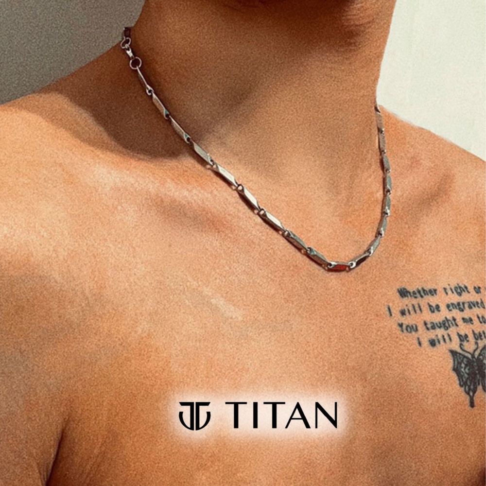Dây chuyền nam nữ sợi thanh mảnh, vòng cổ unisex titan cặp đôi đeo rất phù hợp Titan Shop màu bạc không gỉ