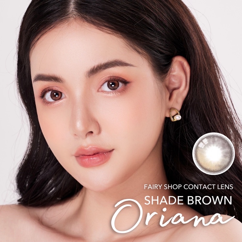 Kính Áp Tròng Filter Phủ Bóng Oriana Shade Brown 14.0mm - FAIRY SHOP CONTACT LENS độ 0 đến 8