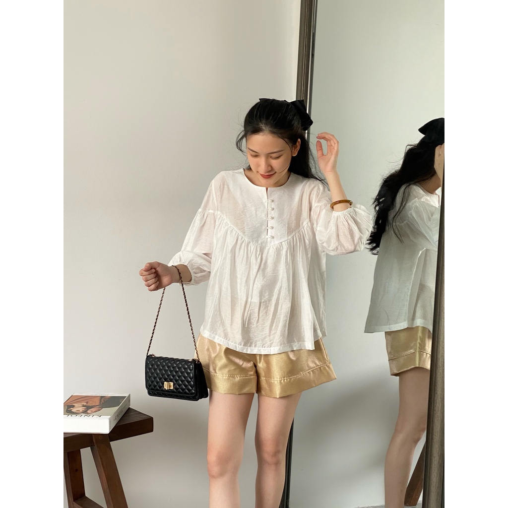 ÁO TAY LỬNG 5 CÚC BỌC_AV1105