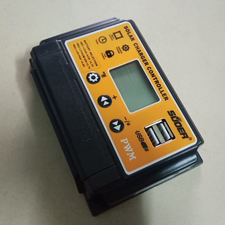 Điều khiển sạc năng lượng mặt trời PWM 30A LCD ST-S1230