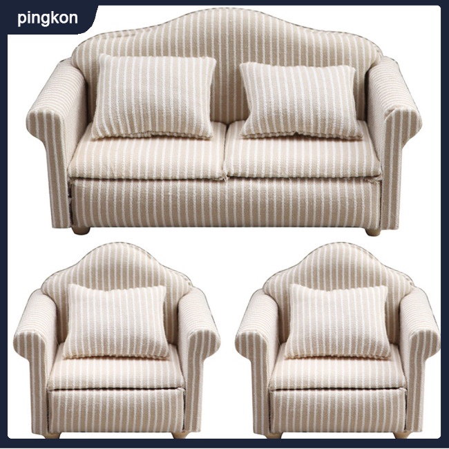 Mô Hình Ghế Sofa Tỉ Lệ 1:12 Trang Trí Nhà Búp Bê/Phòng Khách