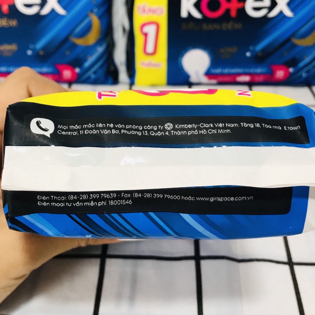 Băng vệ sinh Kotex Siêu ban đêm dày cánh 35cm -1970