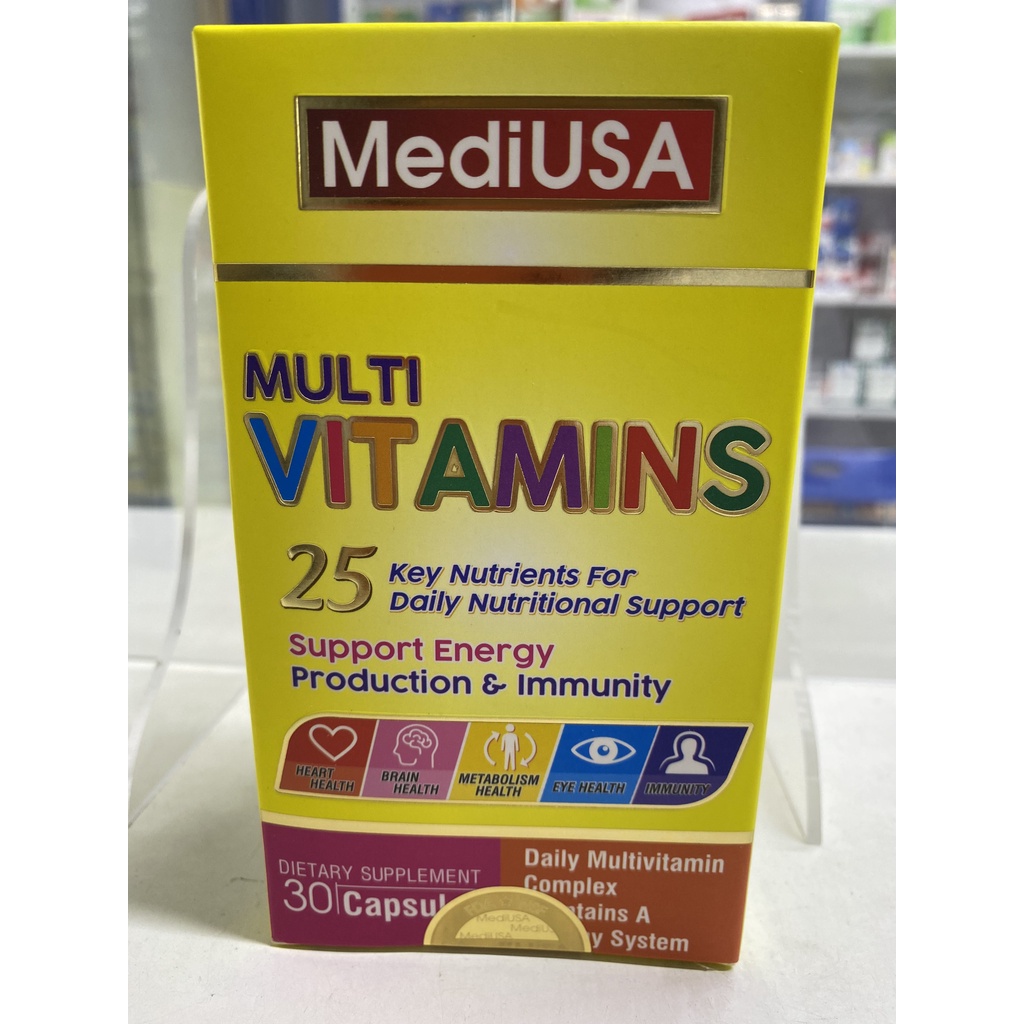 Multi Vitamins bổ sung 25 loại vitamin cho cơ thể, hỗ trợ tăng cường sức đề kháng