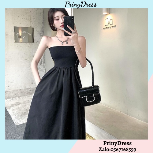 Đầm túi quấn ngực màu trơn thanh lịch Ulzzang siêu đẹp