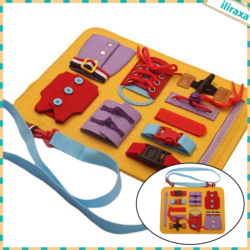 Bảng Mạch Hoạt Động Cảm Biến Montessori Cho Bé Mới Biết Đi Mặc Váy, Bảng Cảm Biến Cơ Bản Cho 1 2 3 4 Tuổi
