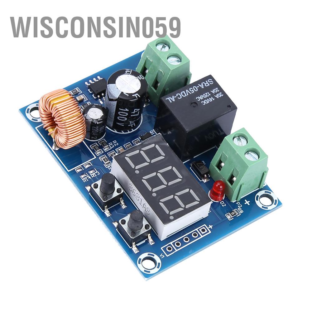 Wisconsin059 XH-M609 12-36V Màn hình kỹ thuật số DC Mô-đun bảo vệ ngắt kết nối điện áp thấp