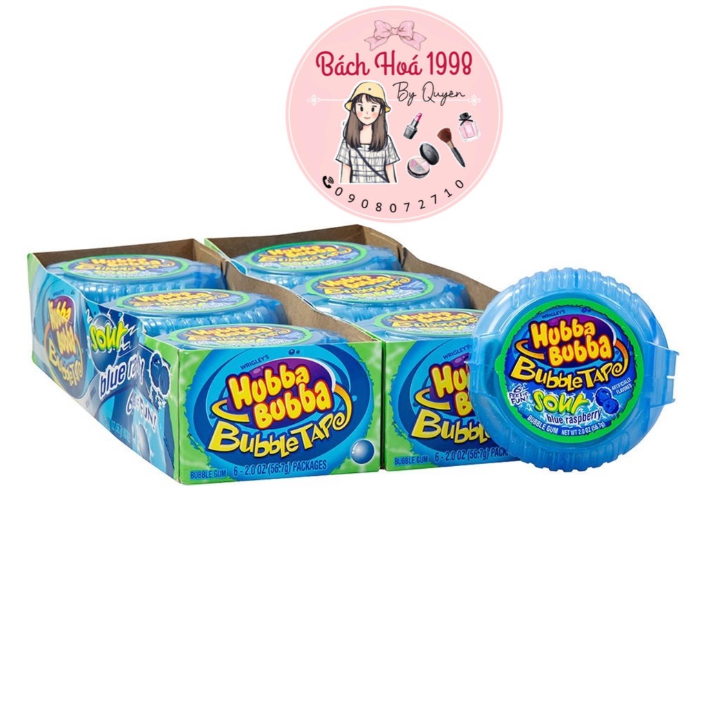 [ RẺ VÔ ĐỊCH] (9 vị) Kẹo gum cuộn siêu dài Hubba Bubba (180cm - 56gr)