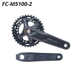Giò đĩa xe đạp - Đùi đĩa cốt rỗng Shimano Deore M5100 2x11 26-36T