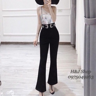Quần ống loe đủ màu
