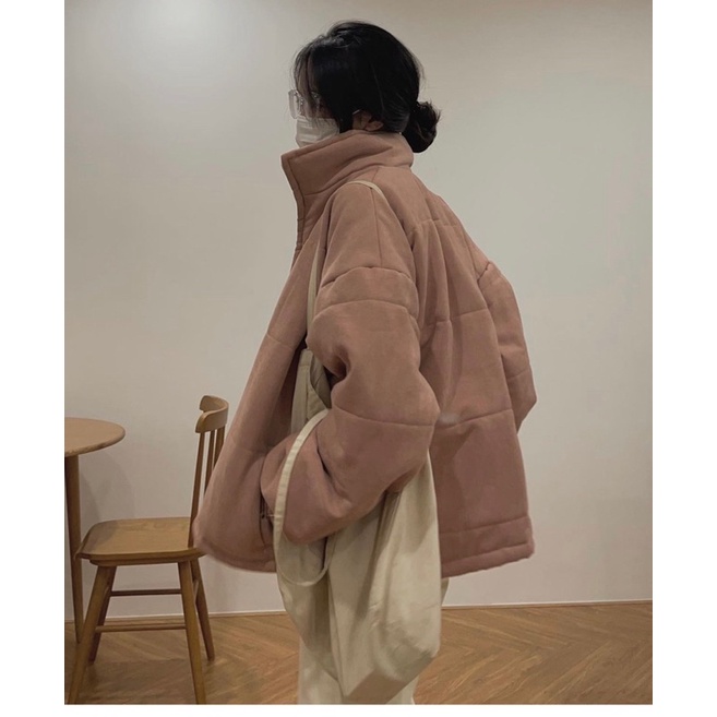 Áo Phao nhẹ trần bông siêu ấm dáng ngắn