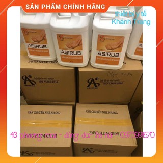 (Gía Sỉ ) Dung dịch sát khuẩn tay nhanh Asirub can 5 lít (dùng trong bệnh viện)