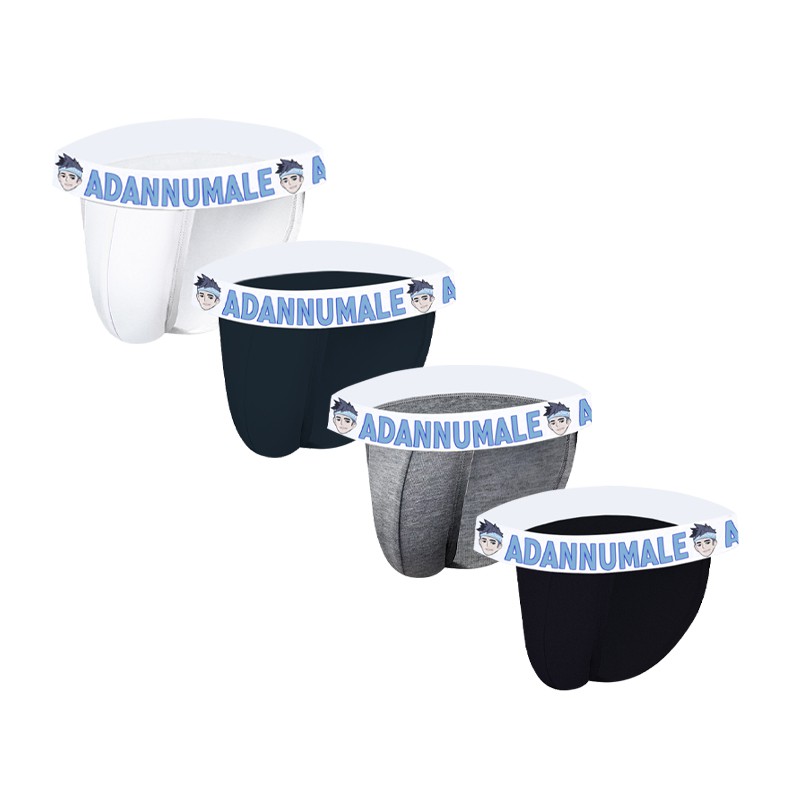 ORLVS Quần lót nam cotton màu trơn thoáng khí thoải mái Ad7103