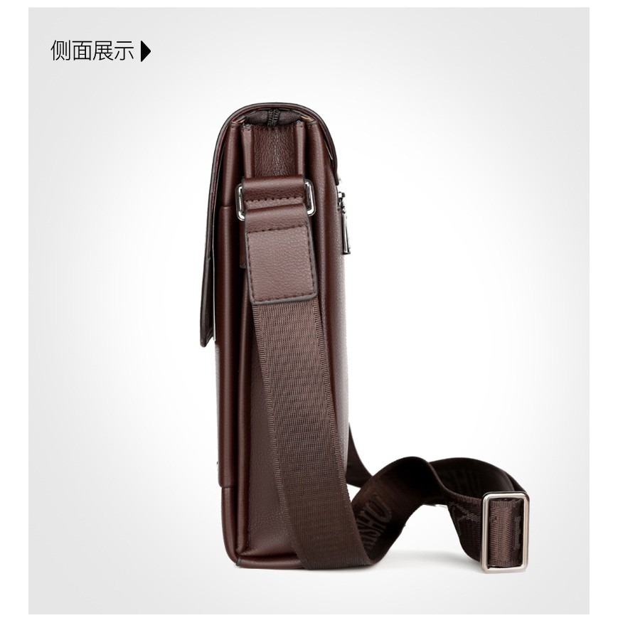 Túi đeo chéo nam da bò T75 BOLINDAISHU ̣27x23x5cm bảo hành 12 tháng