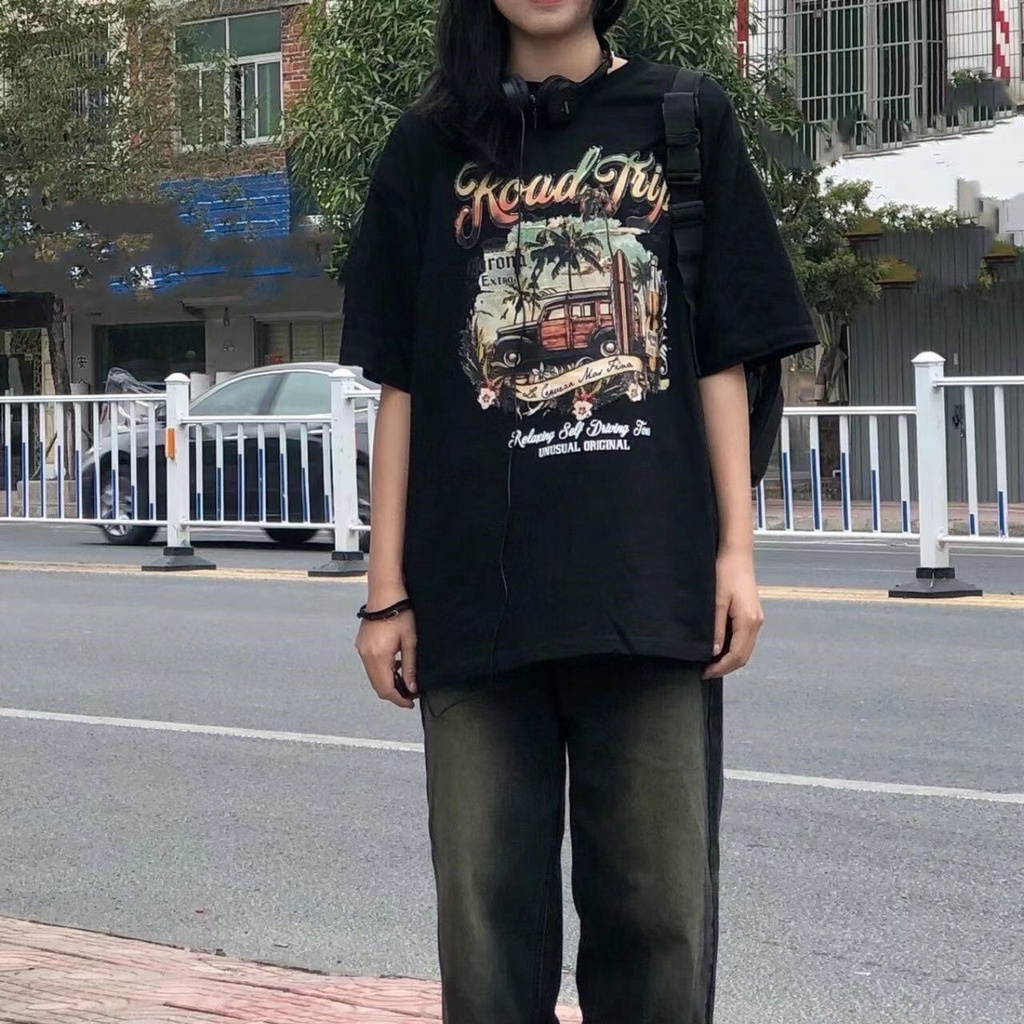 Áo Thun Nữ Ngắn Tay Phong Cách Hip Hop Đường Phố Mới