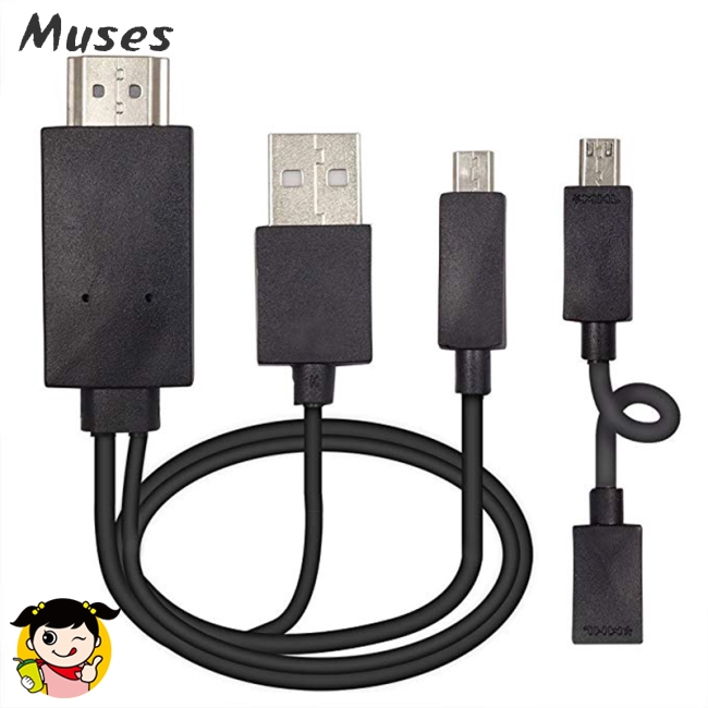 Muse07 5 Pin &amp; 11 Pin Micro USB HDMI 1080P HD TV Cable Adapter for Android Phone