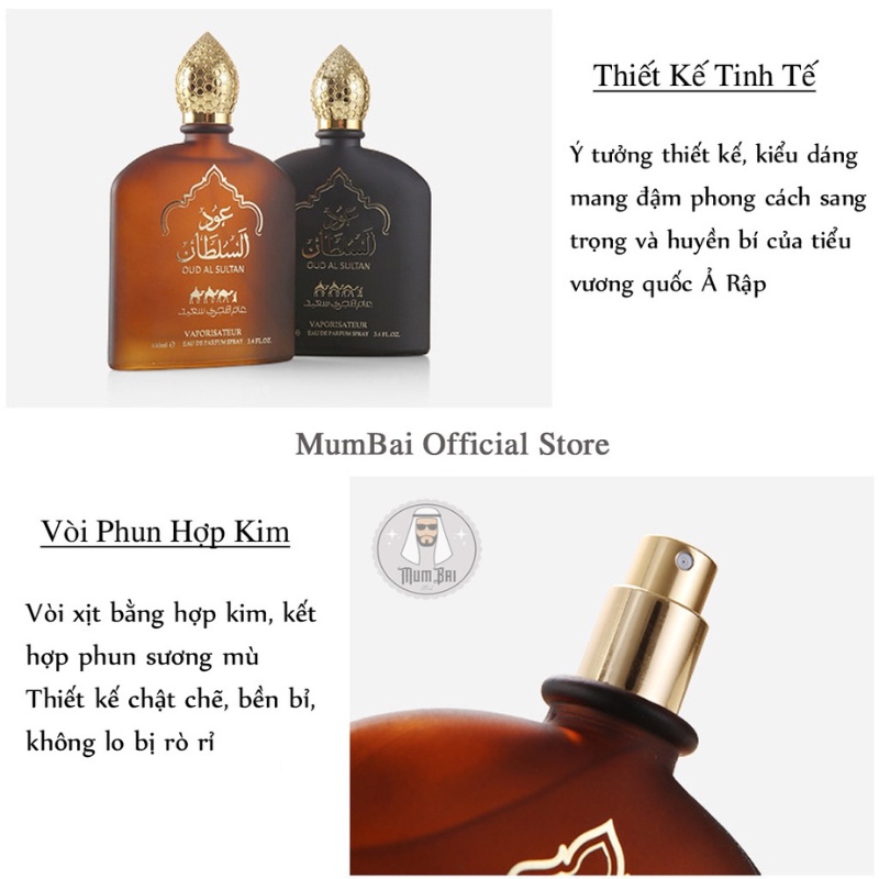 Nước hoa Dubai chính hãng giá rẻ thơm lâu, Nước hoa cao cấp - 100ml