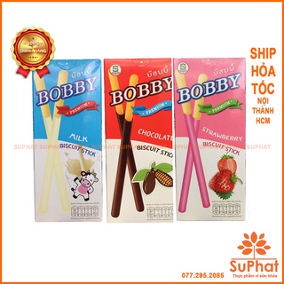 Lốc 14 hộp bánh que Bobby Thái Lan 3 vị dâu, socola, matcha & sữa