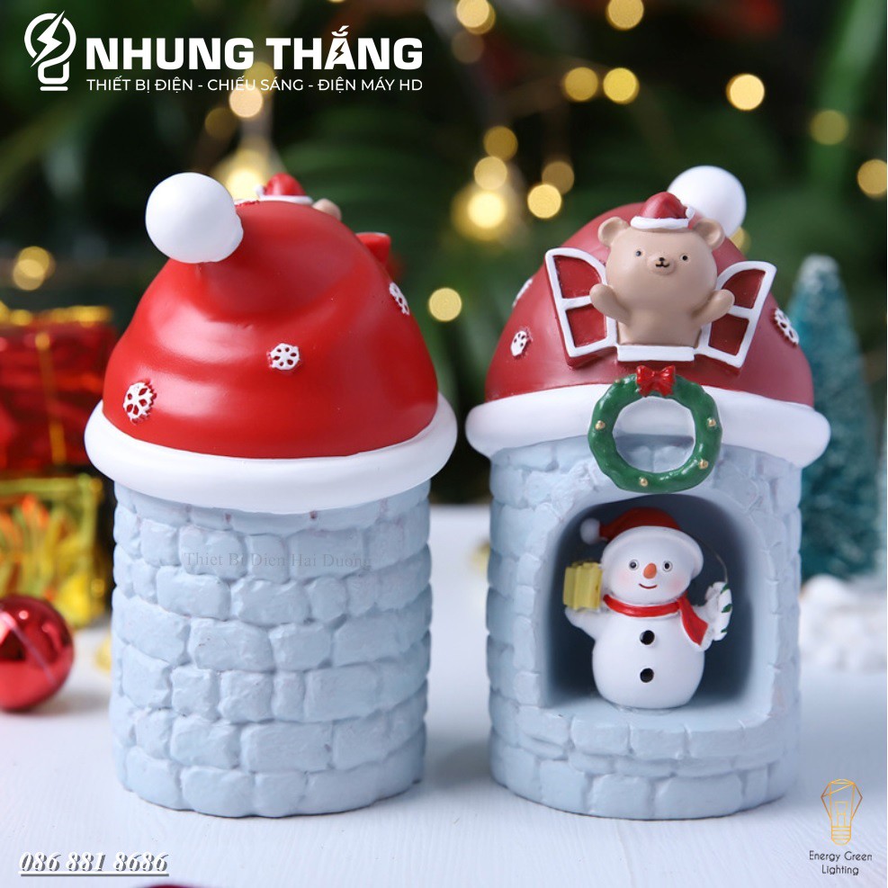 [ Quà Tặng Giáng Sinh ] Nhiều Mẫu Đèn Ngủ Ông Già Noel Và Người Tuyết Siêu Dễ Thương - Trang Trí Giáng Sinh - Dùng Pin