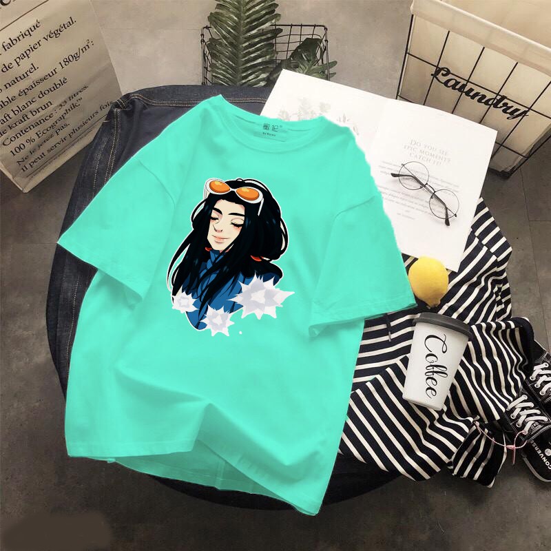 Áo thun Cotton Unisex - Nhân vật Nico Robin - One piece - Chibi - Nico Robin nhẹ nhàng