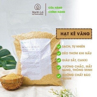 500g Hạt kê vàng thuần chủng Xanh Lá bao dẻo, đã tách vỏ, hút chân không cẩn thận