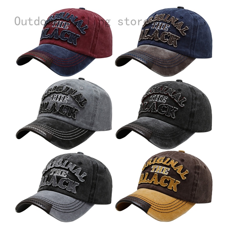 Mũ Lưỡi Trai Thêu Chữ Phong Cách Vintage