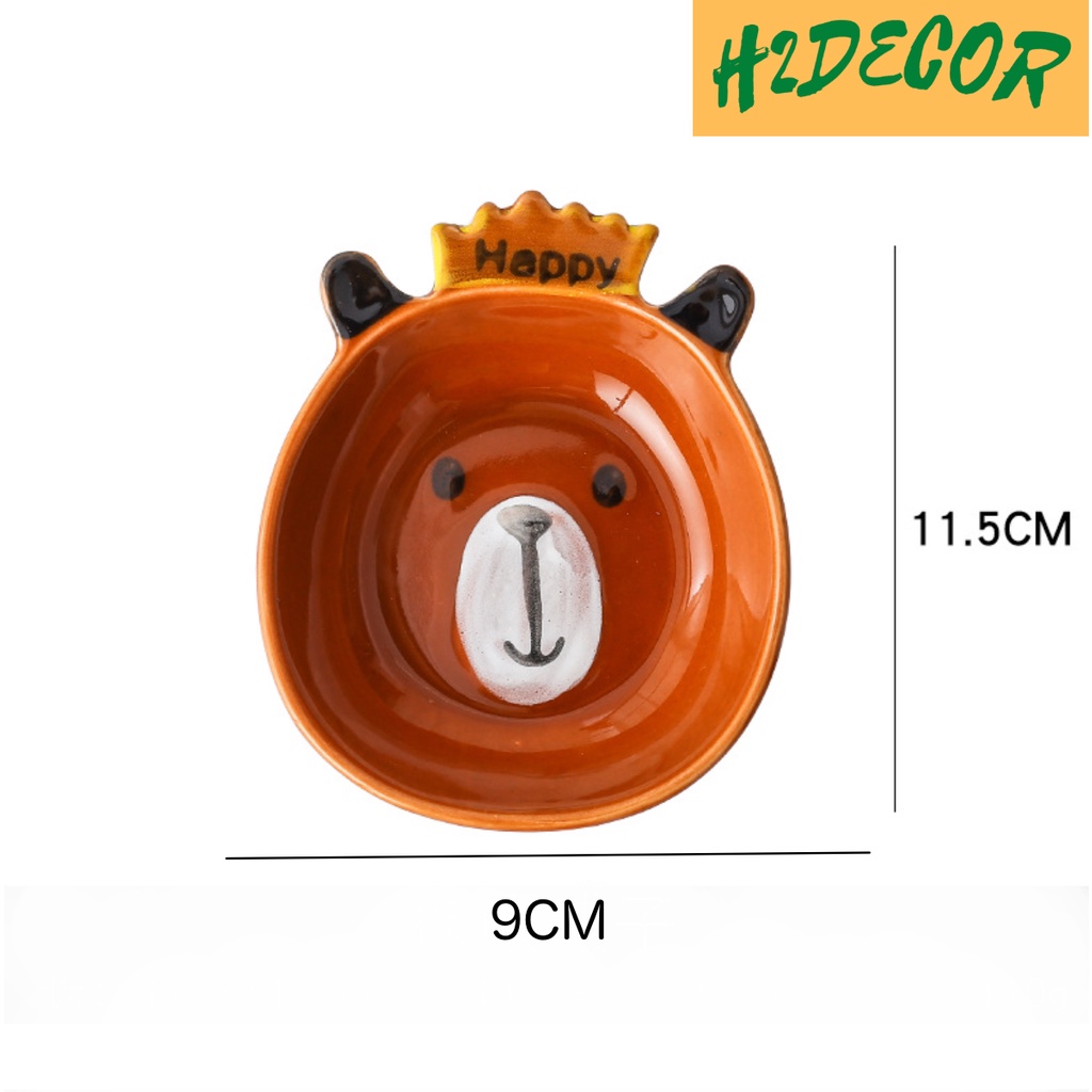 Bát ăn dặm gốm ngộ nghĩnh, dễ thương an toàn cho bé - H2DECOR