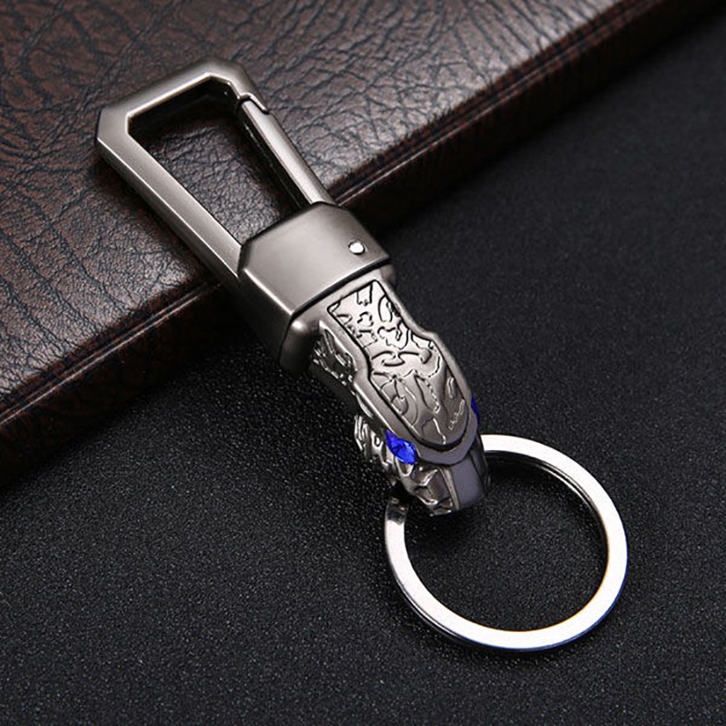 Loại Da Báo DomineeringMóc Chìa Khóa Xe Hơi Audi Benz BMW Toyota Honda Hyundai Thiết Kế Đơn Giản Sáng Tạo Cho Nam