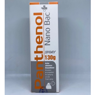 Xịt bỏng Panthenol Nano Bạc 130g (xịt vết bỏng, hăm tã...)