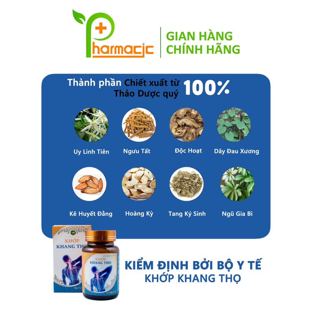 Khớp KHANG THỌ Chính Hãng, 200 Viên Hoàn - Giải Pháp Cho Người Bệnh Xương Khớp