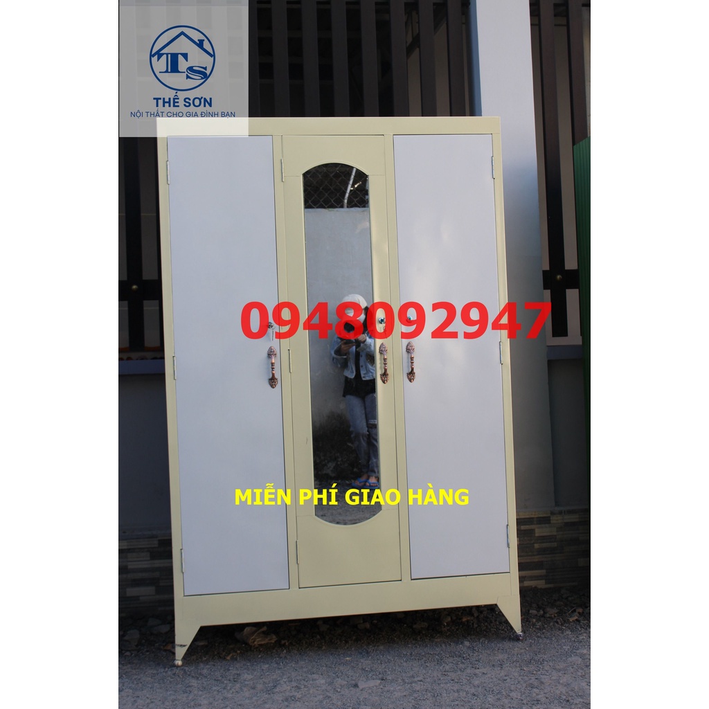 Tủ quần áo 3 cánh sắt giao hỏa tốc 2h