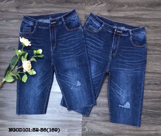 Bigsize 55 đến 95 ký quần jean ngố 7 tấc 32-36